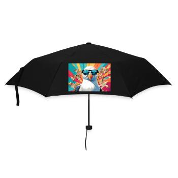 Mouette fraîche dans la mêlée - Parapluie standard - noir - Devant