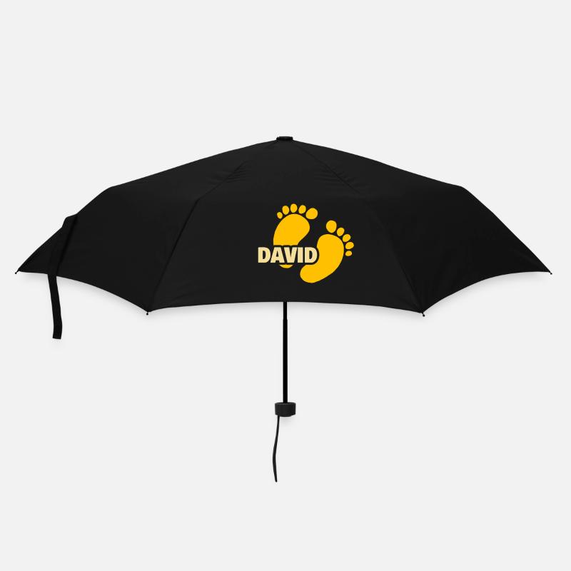 David als Geburt - Regenschirm (klein) - Schwarz