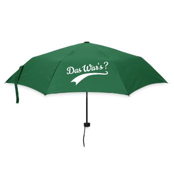 Das war's? Lustige spruch - Regenschirm (klein) - Flaschengrün - Vorne