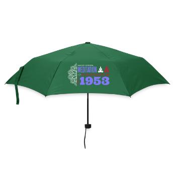 1953 - 72 Jahre Zen, Kraft & Gelassenheit - Regenschirm (klein) - Flaschengrün - Vorne