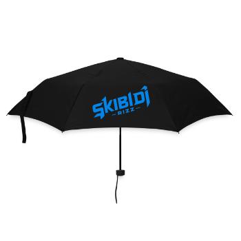 Skibidi Rizz blue - Umbrella (small) - black - Front
