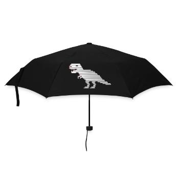 Dinosaurier Dinosaurier Dinosaurier T-Rex - Regenschirm (klein) - Schwarz - Vorne