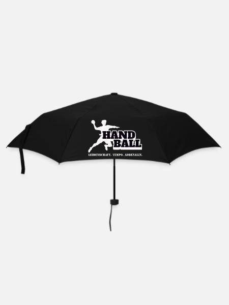 Handball Kraft und Tempo - Regenschirm (klein) - Schwarz