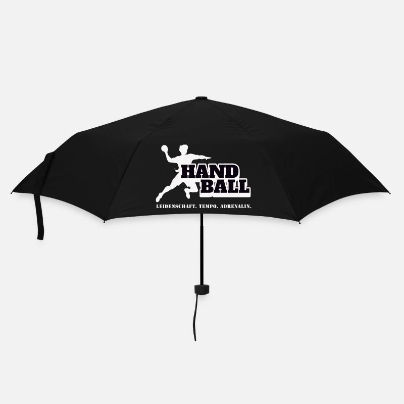 Handball Kraft und Tempo - Regenschirm (klein) - Schwarz