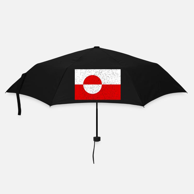 Grönland - Regenschirm (klein) - Schwarz