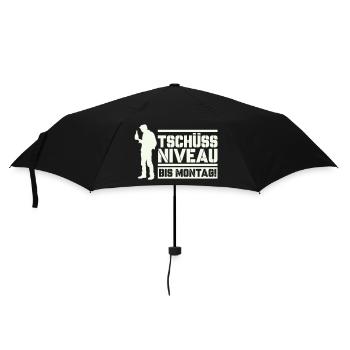 Bye bye niveau jusqu’à lundi - Parapluie standard - noir - Devant