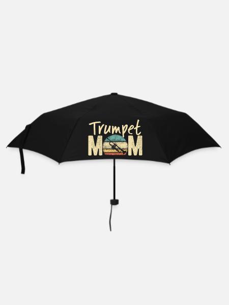 Trompette Maman Rétro Vintage Marching Band Design - Parapluie standard - noir