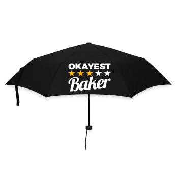 Okayest Baker - Umbrella (small) - black - Front