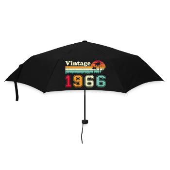 1966 Vintage Retro Geburtstagsgeschenk - Regenschirm (klein) - Schwarz - Vorne