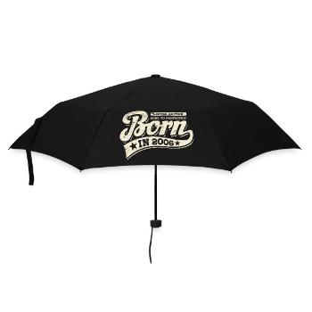 Born in 2006 - Birthday - Limited Edition - Umbrella (small) - black - Front