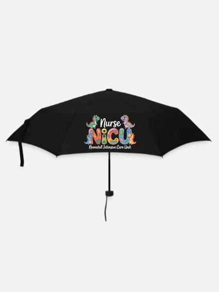 Neonatal Pflege Dino-Design - Regenschirm (klein) - Schwarz