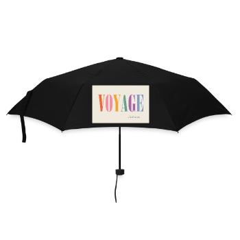 Voyage – c’est vivre - Regenschirm (klein) - Schwarz - Vorne