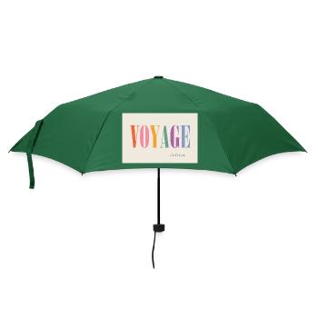Voyage – c'est vivre - Umbrella (small) - bottlegreen - Front