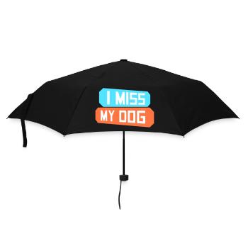 Mon chien Dog Amamant Dog Love Logo de blague - Parapluie standard - noir - Devant