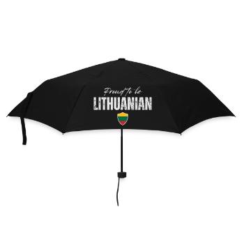 Proud Lithuanian, fabriqué en Lituanie - Parapluie standard - noir - Devant