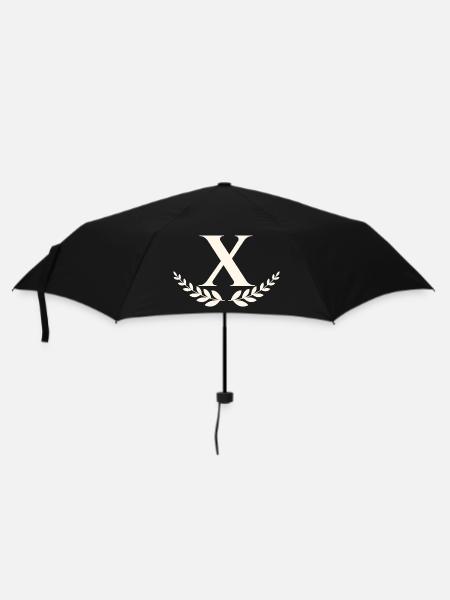 X - Regenschirm (klein) - Schwarz