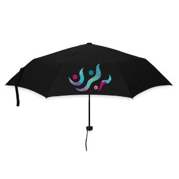 Yoga design_22 - Umbrella (small) - black - Front