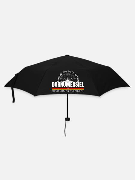 Dornumersiel - Regenschirm (klein) - Schwarz