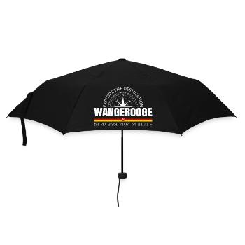 Wangerooge - Regenschirm (klein) - Schwarz - Vorne