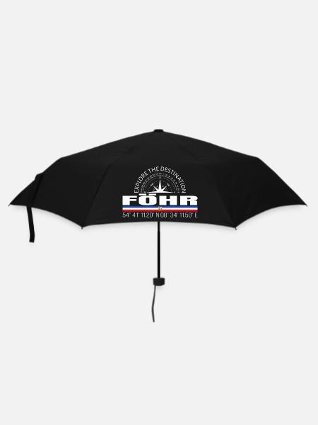 Föhr - Regenschirm (klein) - Schwarz