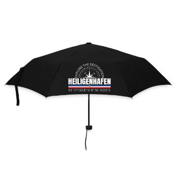 Heiligenhafen - Regenschirm (klein) - Schwarz - Vorne