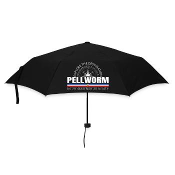 Pellworm - Regenschirm (klein) - Schwarz - Vorne