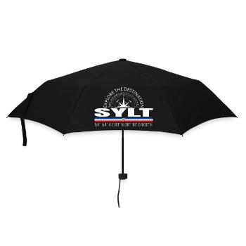 Sylt - Regenschirm (klein) - Schwarz - Vorne