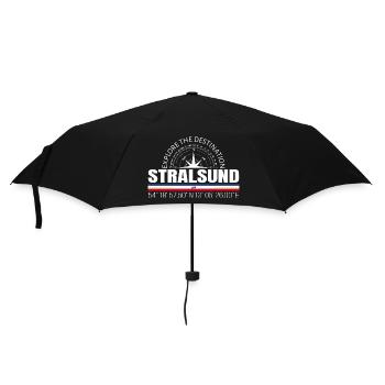 Stralsund - Regenschirm (klein) - Schwarz - Vorne
