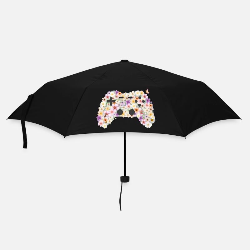 Floral Gamepad: Floral Art Controller - Umbrella (small) - black