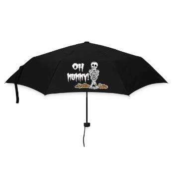 Oh Maman ! Squelette d’Halloween drôle - Parapluie standard - noir - Devant