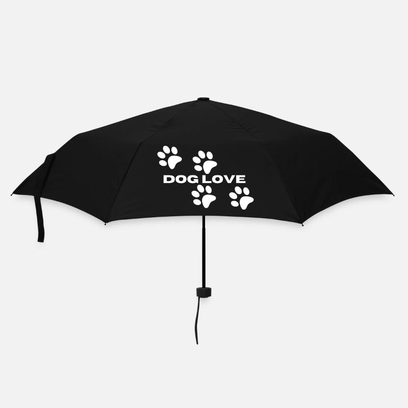 Amour du chien – Pattes - Parapluie standard - noir