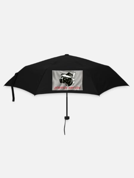 Staffie Nation - 059 - Umbrella (small) - black