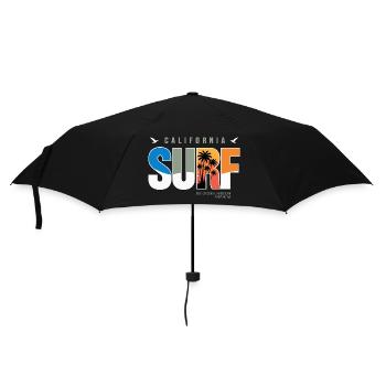 Surf California Palm Sunset - Umbrella (small) - black - Front
