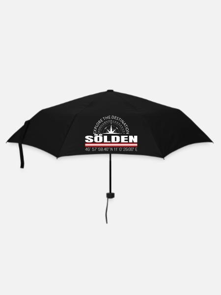 Sölden - Regenschirm (klein) - Schwarz