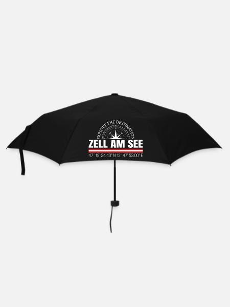 Zell am See - Regenschirm (klein) - Schwarz
