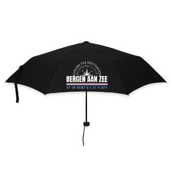 Bergen aan Zee - Regenschirm (klein) - Schwarz - Vorne