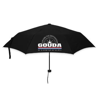 Gouda - Regenschirm (klein) - Schwarz - Vorne