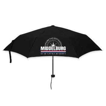 Middelburg - Regenschirm (klein) - Schwarz - Vorne