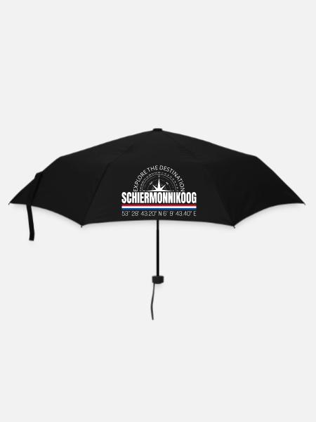 Schiermonnikoog - Regenschirm (klein) - Schwarz