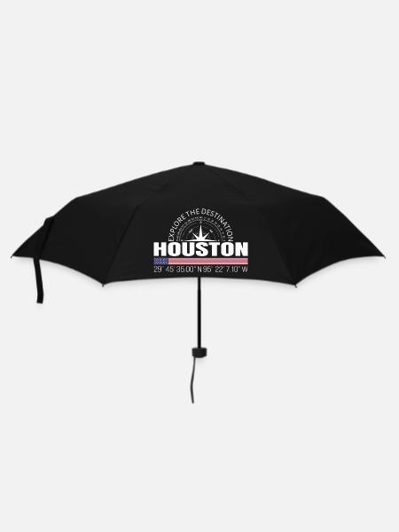 Houston - Regenschirm (klein) - Schwarz
