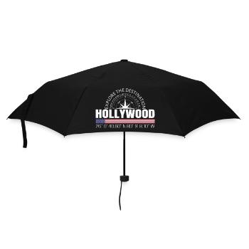 Hollywood - Regenschirm (klein) - Schwarz - Vorne