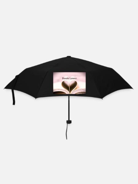 Bücherliebhaber - Regenschirm (klein) - Schwarz