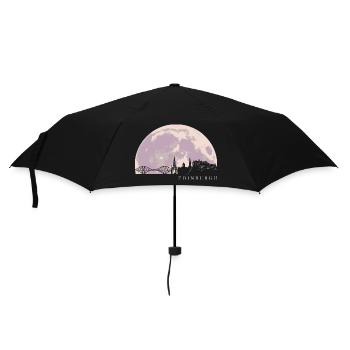 Skyline von Edinburgh Schottland - Regenschirm (klein) - Schwarz - Vorne