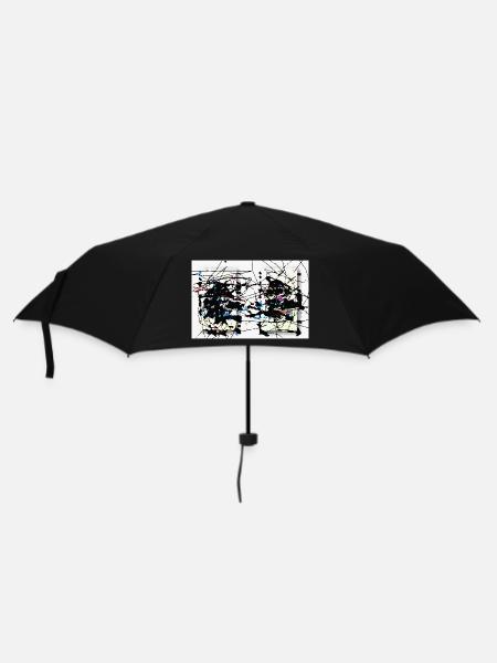 geordneter_befund - Regenschirm (klein) - Schwarz