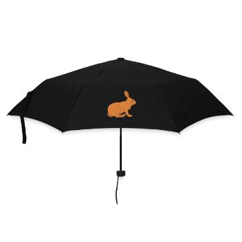 lièvre - Parapluie standard - noir - Devant