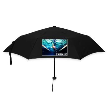 Swimming - design - Umbrella (small) - black - Front