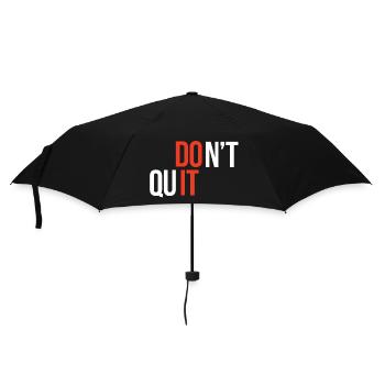 N’arrêtez pas, faites-le - Citation inspirante - Parapluie standard - noir - Devant
