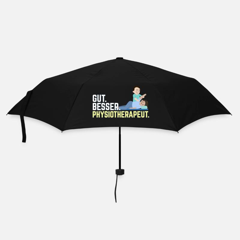 Physiotherapeut Gut Besser Herren Physio Lustiges - Regenschirm (klein) - Schwarz