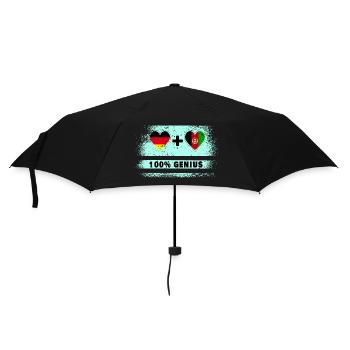 Deutschland und Afghanistan Genial / Geschenk - Regenschirm (klein) - Schwarz - Vorne