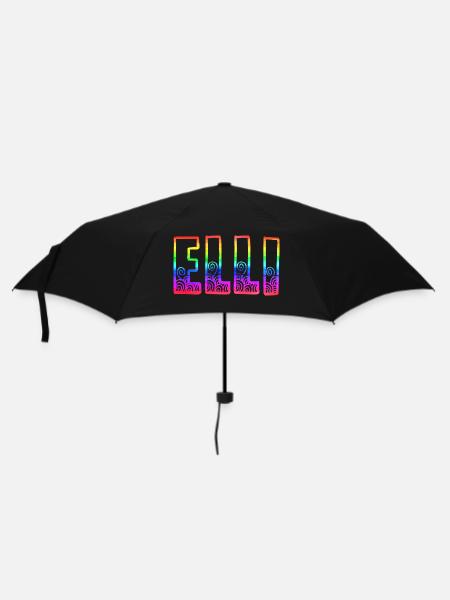 elli rs regenbogen - Regenschirm (klein) - Schwarz